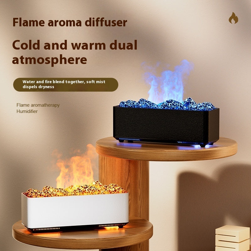 diffuseure d'huiles essentiel style flammes